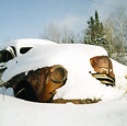 Snow Wrecks Along Highway 17